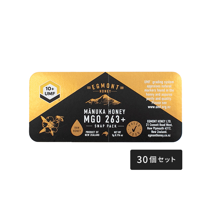 マヌカハニー スナップパック UMF10+ 5g 30個セット – マヌカハニーの通販専門店 BeeMe